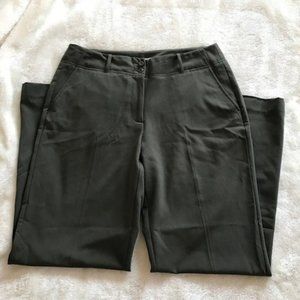Emma James olive grey pants - straight leg stretch sz 12
